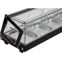 Nadstawka chłodnicza, witryna chłodnicza 5x1/2 GN 175x39x37 YATO Urządzenia chłodnicze do postawienia na ladzie - 4store.pl