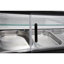 Nadstawka chłodnicza 5x1/2 GN 175x39x37 - pojemniki GN pod szklaną osłoną z uchwytem