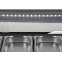 Nadstawka chłodnicza 5x1/3 GN - oświetlenie LED i pojemniki GN
