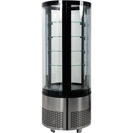 Witryna chłodnicza 400 l, 68x68x175, czarna YATO Szafy chłodnicze - 4store.pl