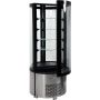 Witryna chłodnicza 400 l, 68x68x175, czarna YATO Szafy chłodnicze - 4store.pl