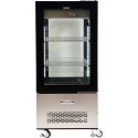 Witryna chłodnicza 270 l, 65x65x150, czarna
