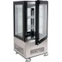 Witryna chłodnicza 270 l, 65x65x150, czarna YATO Szafy chłodnicze - 4store.pl