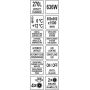 Witryna chłodnicza 270 l, 65x65x150, czarna YATO Szafy chłodnicze - 4store.pl