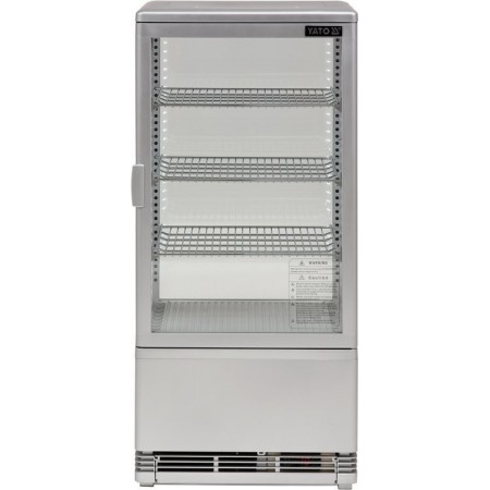 Witryna chłodnicza 78 l, 42x38x96, srebrna YATO Szafy chłodnicze - 4store.pl