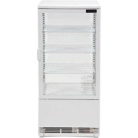 Witryna chłodnicza 78 l, 42x38x96, biała YATO Szafy chłodnicze - 4store.pl