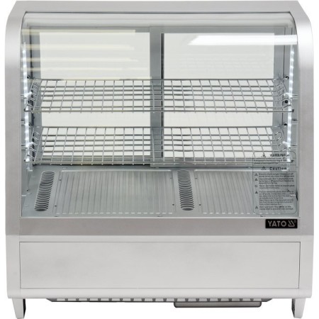 Witryna chłodnicza 100 l, 68x45x67, srebrna YATO Szafy chłodnicze - 4store.pl