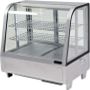 Witryna chłodnicza 100 l, 68x45x67, srebrna YATO Szafy chłodnicze - 4store.pl