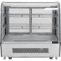 Witryna chłodnicza 120 l, 68x56x66, srebrna YATO Szafy chłodnicze - 4store.pl