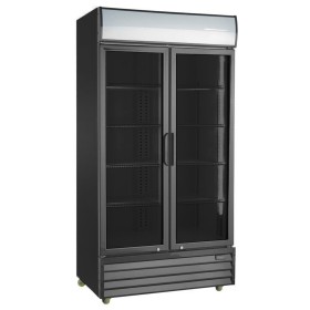 Szafa chłodnicza przeszklona 1000 l, czarna