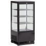 Witryna chłodnicza cukiernicza, nablatowa 78 l, czarna Imp02 Witryny cukiernicze - 4store.pl