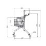 copy of Wózek sklepowy MEC 15 Kifato MK Wózki metalowe - 4store.pl