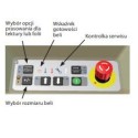 Prasa do makulatury ORWAK 3115 - panel sterowania z opisem przycisków