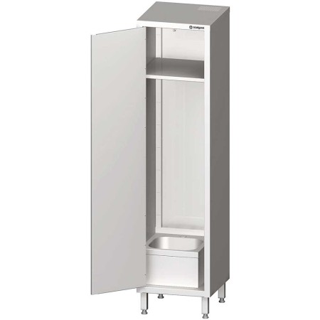 Szafa stalowa porządkowa z umywalką, 500x500x2000 mm Stalgast Sp. z o.o. Szafy nierdzewne - 4store.pl
