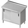 Stół stalowy przyścienny z drzwiami suwanymi 1200x600x850 mm Stalgast Sp. z o.o. Stoły nierdzewne - 4store.pl