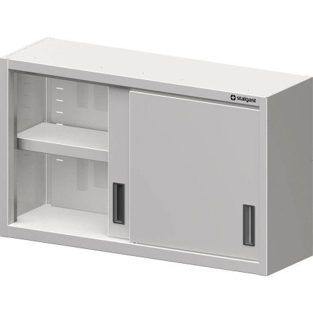Szafka stalowa wisząca, drzwi suwane, 1200x400x600 mm Stalgast Sp. z o.o. Szafy nierdzewne - 4store.pl
