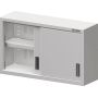 Szafka stalowa wisząca, drzwi suwane, 1200x400x600 mm Stalgast Sp. z o.o. Szafy nierdzewne - 4store.pl