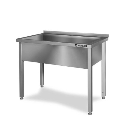 Stół z basenem 1-komorowym spawany 600x600x850 mm h-300 mm Stalgast Sp. z o.o. Stoły nierdzewne - 4store.pl