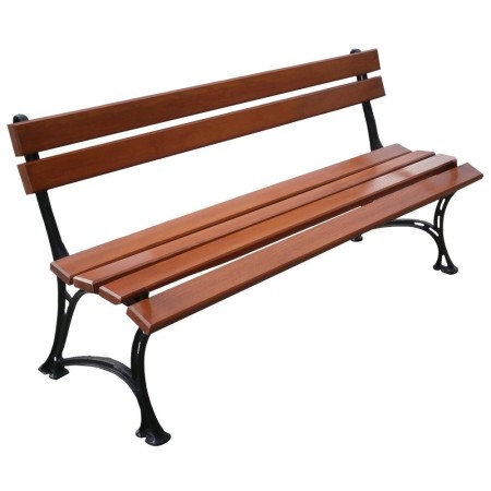 Ławka Królewska bez podłokietnika 150 cm deski świerkowe lakierowane Kra14 Mała Architektura - 4store.pl