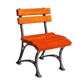 Krzesło ogrodowe Królewskie bez podłokietnika deski świerkowe lakierowane Kra14 Mała Architektura - 4store.pl