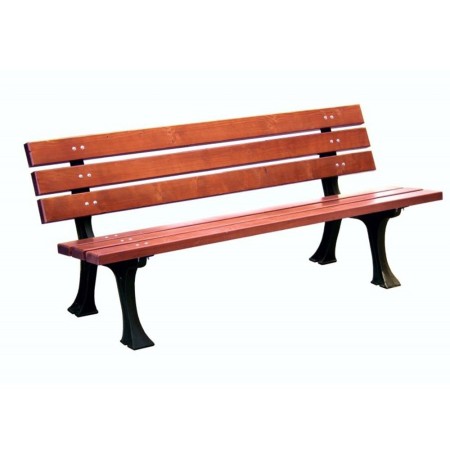 Ławka Opole 180 cm deski świerkowe lakierowane Kra14 Mała Architektura - 4store.pl