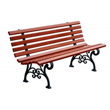 Ławka Retro II 150 cm deski świerkowe lakierowane Kra14 Mała Architektura - 4store.pl