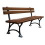 Ławka Pomorska bez podłokietnika 180 cm deski świerkowe impregnowane, aluminiowa Kra14 Mała Architektura - 4store.pl