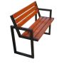 Ławka Modern III 150 cm deski świerkowe impregnowane, stalowa Kra14 Mała Architektura - 4store.pl