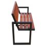 Ławka Modern III 150 cm deski świerkowe lakierowane, stalowa Kra14 Mała Architektura - 4store.pl