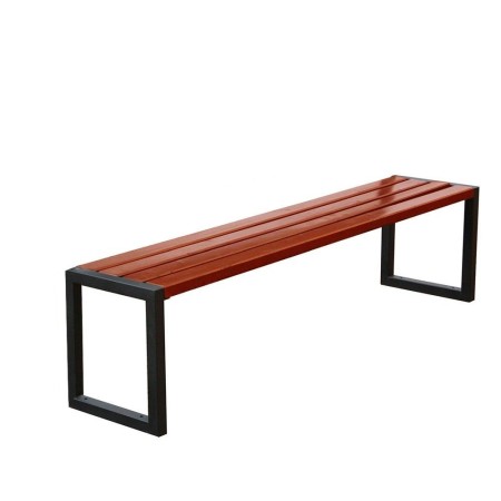 Ławka Modern bez oparcia 150 cm deski świerkowe impregnowane, stalowa Kra14 Mała Architektura - 4store.pl