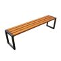 Ławka Modern bez oparcia 150 cm deski świerkowe impregnowane, stalowa Kra14 Mała Architektura - 4store.pl