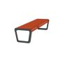 Ławka Soft bez oparcia 150 cm deski świerkowe impregnowane, stalowa Kra14 Mała Architektura - 4store.pl
