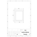 Ławka Soft bez oparcia 180 cm - rysunek techniczny z wymiarami 360 x 450 mm