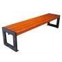 Ławka Modern PRO bez oparcia 150 cm deski świerkowe lakierowane, stalowa Kra14 Mała Architektura - 4store.pl