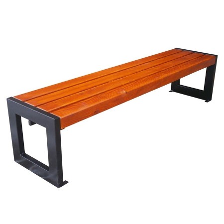 Ławka Modern PRO bez oparcia 180 cm deski świerkowe lakierowane, stalowa Kra14 Mała Architektura - 4store.pl