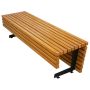 Ławka Creative 150 cm deski świerkowe lakierowane, stalowa Kra14 Mała Architektura - 4store.pl