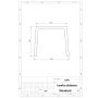 Ławka Riger 180 cm deski świerkowe impregnowane, stalowa Kra14 Mała Architektura - 4store.pl