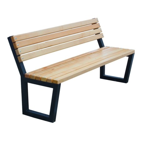 Ławka Baltic 180 cm deski świerkowe lakierowane, stalowa Kra14 Mała Architektura - 4store.pl