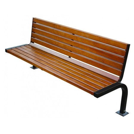 Ławka Lux 150 cm deski świerkowe impregnowane, stalowa Kra14 Mała Architektura - 4store.pl