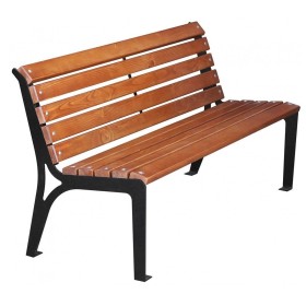 Ławka Simply 180 cm deski świerkowe impregnowane, stalowa