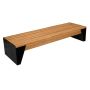 Ławka Oratio 180 cm deski świerkowe lakierowane, stalowa Kra14 Mała Architektura - 4store.pl