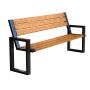 Ławka Prestige 180 cm deski świerkowe lakierowane, stalowa Kra14 Mała Architektura - 4store.pl
