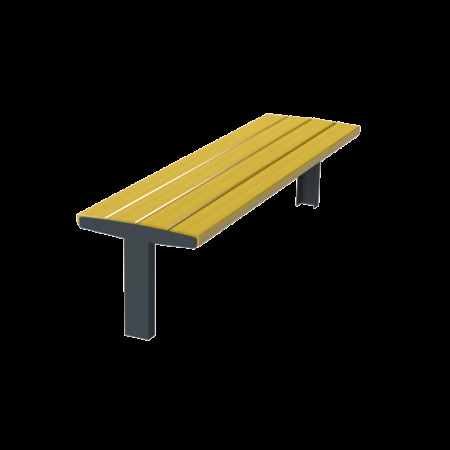 Ławka Amiga 180 cm deski świerkowe impregnowane, stalowa Kra14 Mała Architektura - 4store.pl