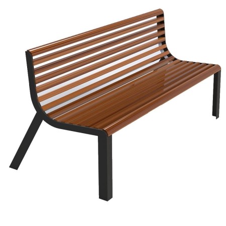 Ławka Nobilium 150 cm deski świerkowe impregnowane, stalowa Kra14 Mała Architektura - 4store.pl