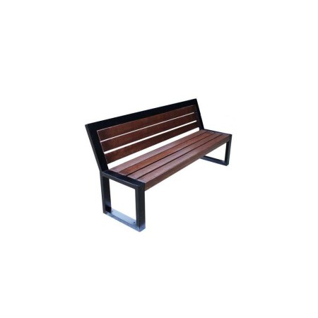 Ławka Galea bez podłokietnika 150 cm deski świerkowe lakierowane, stalowa Kra14 Mała Architektura - 4store.pl