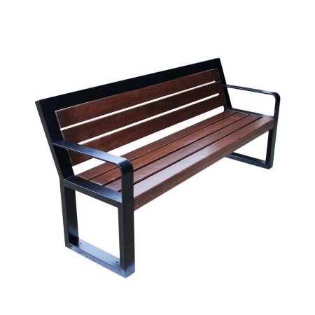 Ławka Galea 150 cm deski świerkowe impregnowane, stalowa Kra14 Mała Architektura - 4store.pl