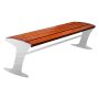 Ławka Łódzka Inox bez oparcia 180 cm deski świerkowe lakierowane Kra14 Mała Architektura - 4store.pl