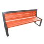 Ławka Modern Pro Inox 180 cm deski świerkowe lakierowane Kra14 Mała Architektura - 4store.pl