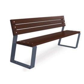 Ławka miejska Rosa II z oparciem