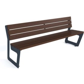 Ławka miejska Alison I z oparciem